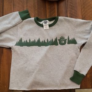 Smokey the Bear Cropped Sweatshirt